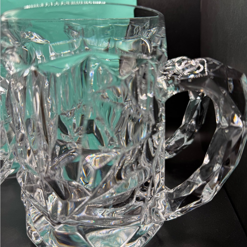 Tiffany & Co.Crystal Rock Cut Beer Mugs 4 Pcs